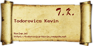 Todorovics Kevin névjegykártya